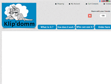 Tablet Screenshot of klipdomm.com